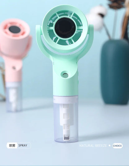 2026 Portable Handheld Spray Fan,Water Spray Mist Fan,Student Dormitory Mini Fan,Summer Supplies, Cooling Tools Outdoor Fan