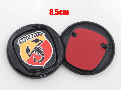 1pcs 3D 9.7cm 8.5cm 7.5cm ABS Car Front Logo Front Grill Rear Bumper Tail Door Trunk Emblem Sticker Styling Accessories For FIAT