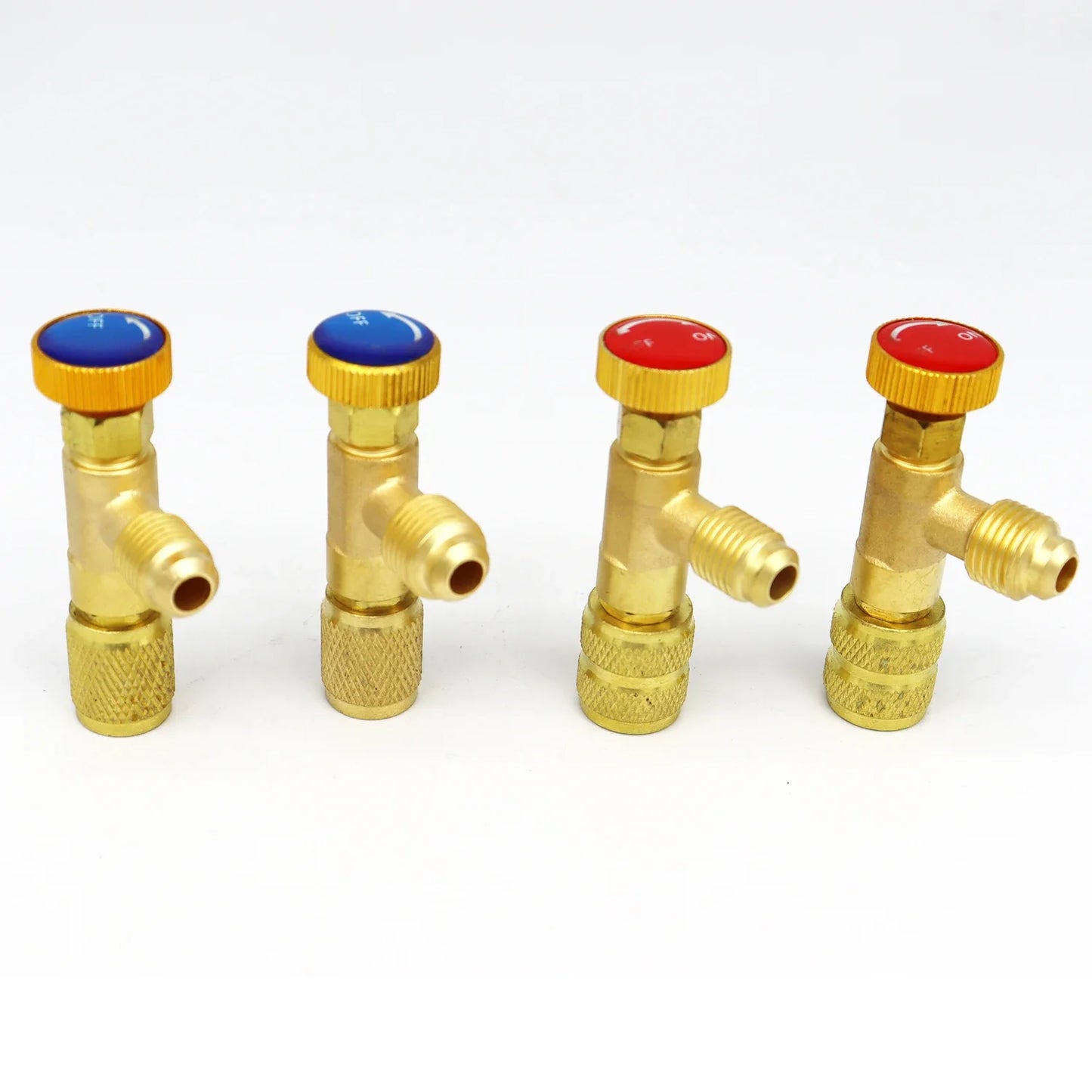 Air Conditioning Refrigerant Safety Valve R410A R22 1/4" 5/16" Refrigeration Charging Safety Liquid Adapter Hand Tool Parts