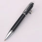 Baoer 79 Rollerball /Ballpoint Pen  Black Matte Silver Line Rotating Crystal Cover Office School Supplies Writing