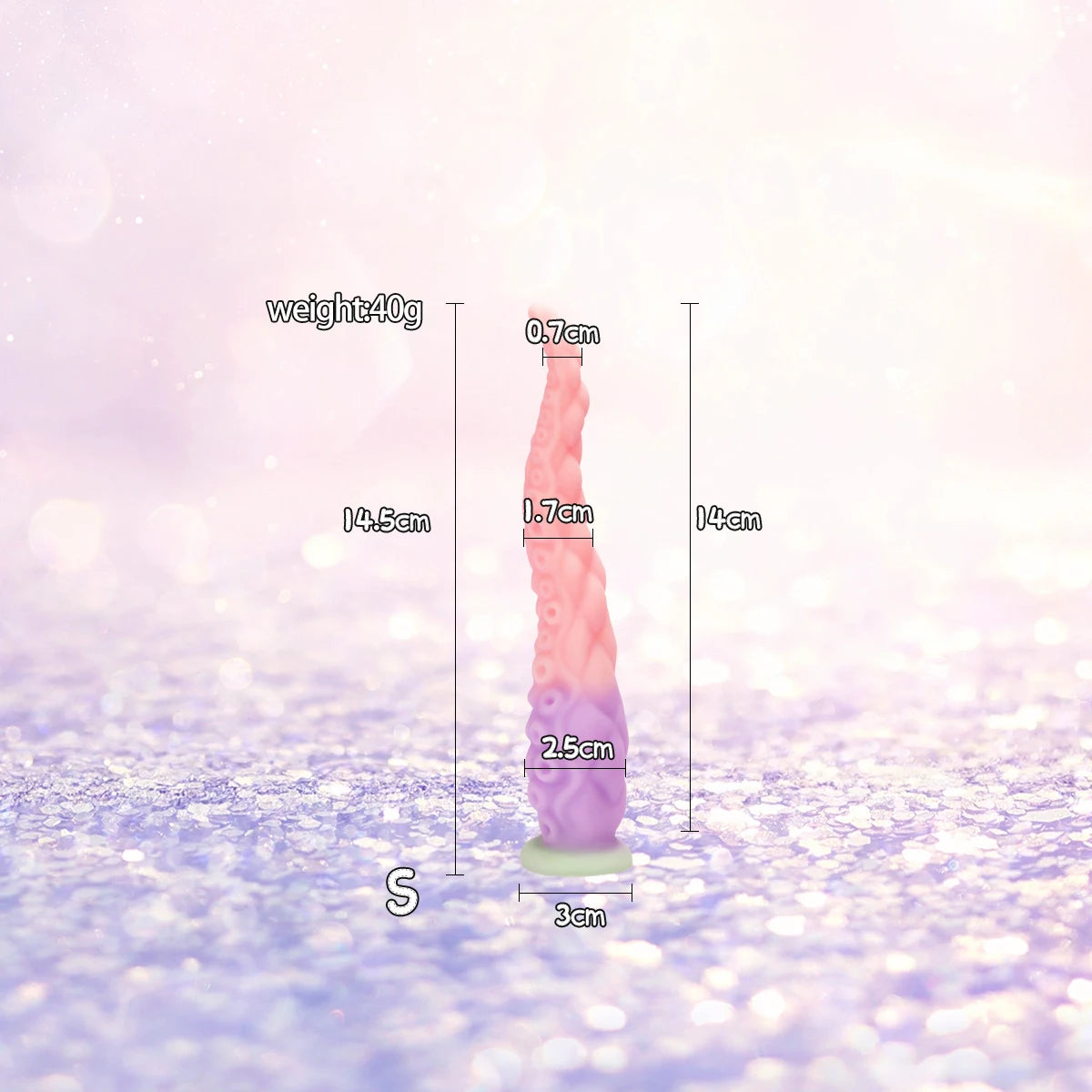 Different Size Tentacles Anal Plug Adult Sex Toy G-spot Clitoris Anal Area Stimulation Made of Soft and Safe Liquid Silicone.
