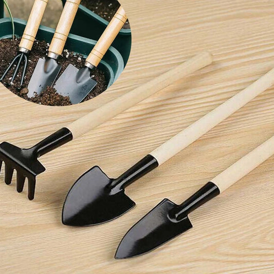 3Pcs Mini Garden Tools Set for Indoor Plants Cactus Vegetables Digging Weeding Flower Pot Small Plants Gardening Kit
