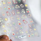 1pcs 5D Kawaii Jelly Nail Art Stickers Cute Jellyfish Self Adhesive Nail Art Decorations Stickers DIY Cartoon Manicure Decals