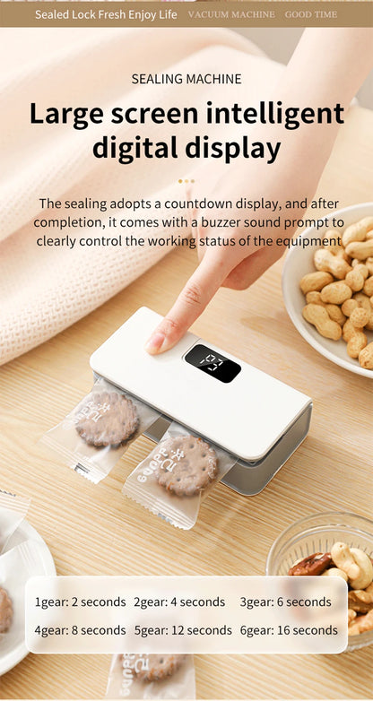 Bag Sealer Mini Plastic Bags Sealer 2in1 Portable Packaging thermal Sealing Machine Rechargeable Food Storage Plastic Bag Sealer