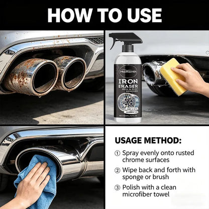 Car Wheel Rust Remover Spray Effective Cleaner Alloy Rims & Tire Stains Fast-Acting For Car Detailing Restores Shine 1-22pcs
