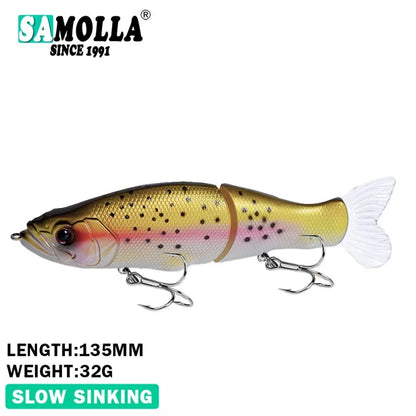 11.5cm/18.5g Balam Glide Bait Catfish Joint Giant Hard Bait Swimbait for Pike Bass Saltwater Glide Bait Leurre De Pêche