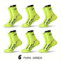 6 Pairs Socks Men's Short Socks Sweat Absorbent and Odorous Basketball Socks Running Sports Socks Breathable Mesh Men's Socks