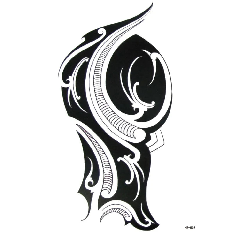 Waterproof Temporary Tattoo Sticker Joker Skull Letter Big Size Body Art Flash Tatoo Fake Tatto Stickers for Girl Men Women