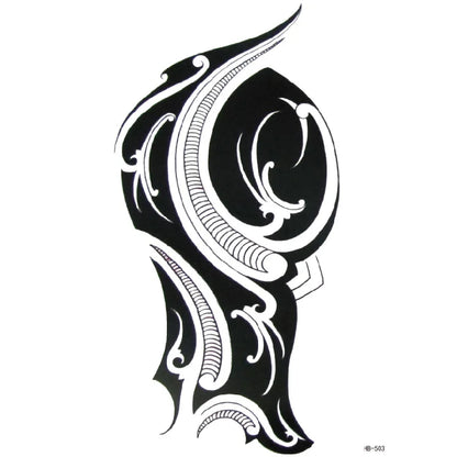Waterproof Temporary Tattoo Sticker Joker Skull Letter Big Size Body Art Flash Tatoo Fake Tatto Stickers for Girl Men Women