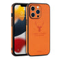 Luxury Business Leather Bumper Case For iPhone 17 Air 16 15 14 13 12 11 Pro Max Mini Plus Shockproof Soft Deer Head Back Cover