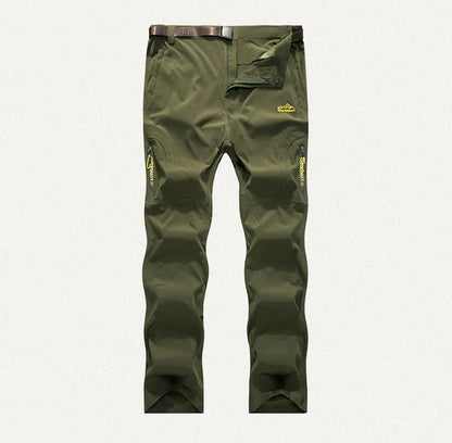 Longe Summer Quick Dry Hiking Pants Men Stretch Waterproof Tactical Pants Zipper Pockets Trousers Lightweight Fishing Pants