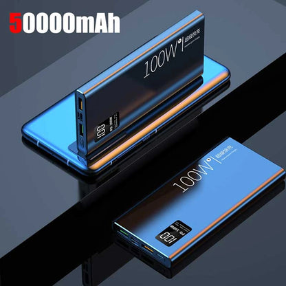 Lenovo 200000mAh Power Bank High Capacity 100W Super Fast Charging Portable External Battery With LED Digital Display For iphone
