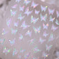 5D Pink Blue Floral Nail Art Stickers Petals Leaf Plant Embossed Nail Decals Spring Summer Flower Design for DIY Nail Supplies