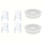 4 Duckbill Valves and 2 Silicone Diaphragms for Momcozy V1/V2 Wearable Breast Pump Replacement Parts, Breast Pump Seals
