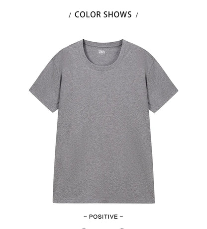 Semir Short Sleeve Men T-Shirt Cotton 2026 Summer New Man Clothing Thin And Versatile T Shirt Couples Solid Color Tops