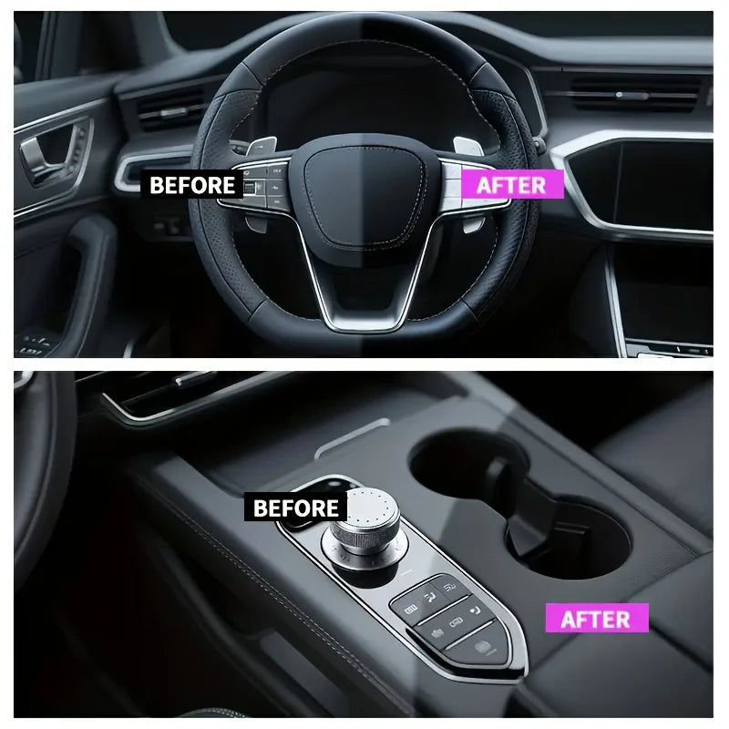 Professional Plastic Polishing Repair Paste, All-In-One Dashboard Wax & Tire Shine, Quick Crystal Coating for Car Bumpers