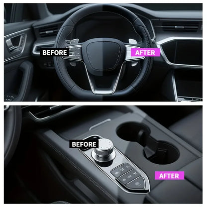 Professional Plastic Polishing Repair Paste, All-In-One Dashboard Wax & Tire Shine, Quick Crystal Coating for Car Bumpers
