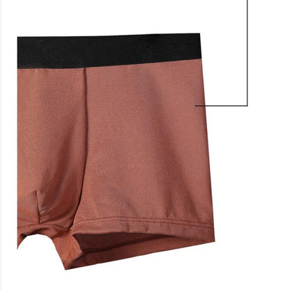 4Pcs Men Boxer Black Mens Panties Underwears Breathable Sexy Male Boxer Solid Underpants Comfortable Underwear Men's Boxers