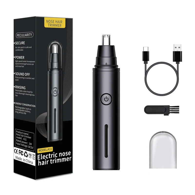 Nose Hair Trimmer USB Rechargeable Trimmer For Nose Electric Shaver Trim Nose Hair For Women And Men