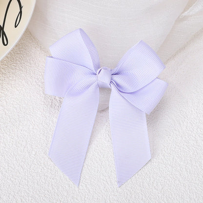 1pcs 3.6'' Solid Color Bowknot Hair Clips For Baby Girls Classic Bows Hairpins Cute Barrettes Headwear Kids Hair Accessories