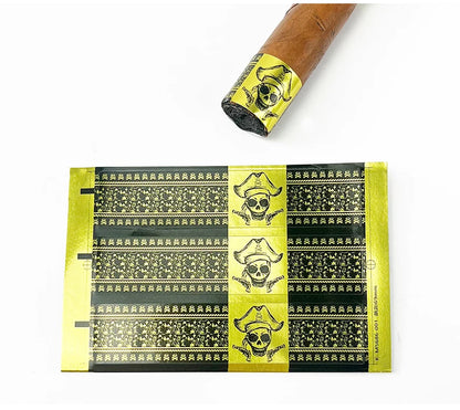 100pcs Cigar Label Ornament Repair Burst Foot Fixed Nightshade Anti-cracking Cigar Toe Label