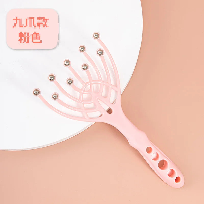 Nine Claw Massager Head Massage Ball Soul Extractor Scalp Comb Relaxation and Stress Relief Scratching Tool