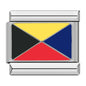 Hapiship Fashion Navy Ship International Maritime Signal Code Nautical Flag Charm Links Fit 9mm Stainless Steel Bracelet DJ391