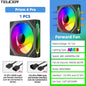 TEUCER Prism4 Pro ARGB Fan 120mm PC Case Fan Kit 4pin PWM CPU Cooling Fans 3pin 5v RGB 12cm Gaming Computer Fan