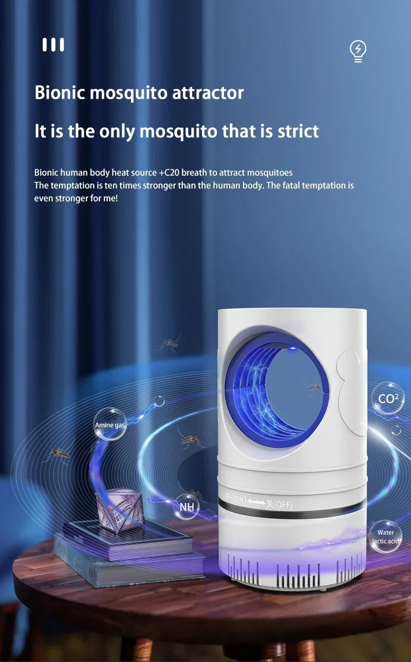 Lenovo New Electric Mosquito Insect Killing Lamp LED Light Trap Control Lamp Pes Fly Bug Killer Lamp with USB Power Supply Adapt