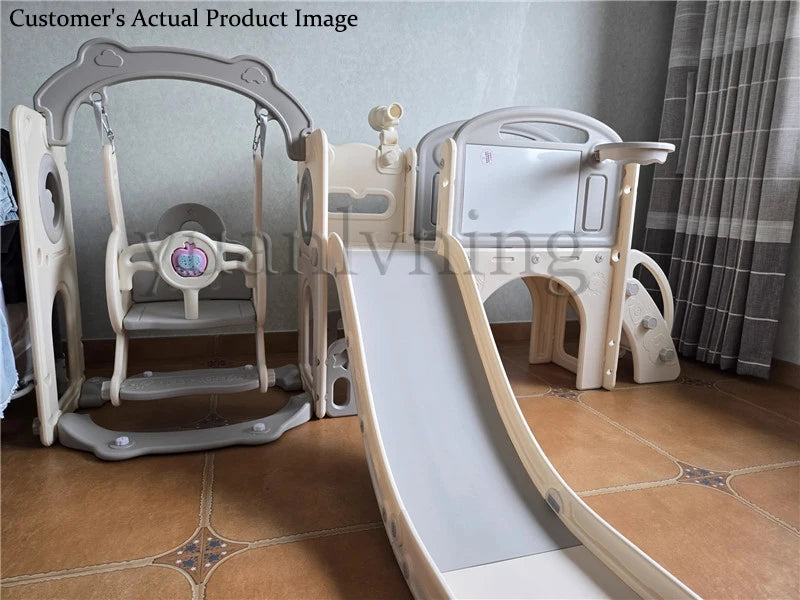 Multi-Function Children's Swing And Slide Set Baby Climbing Activity Toy Home Play Area for Kids