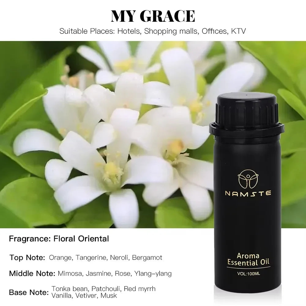 NAMSTE 100ML Glory Upgrade Concentrated Perfume Essential Oil For Electric Diffuser Device Pure Plant Extract Aromatic Oasis