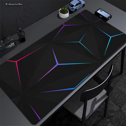 Geometric Large Mouse Pad 100x50cm Big Computer Mousepads Hexagon Mousepad Big Keyboard Mat Gamer Mouse Pads Non-SlipDesk Mats