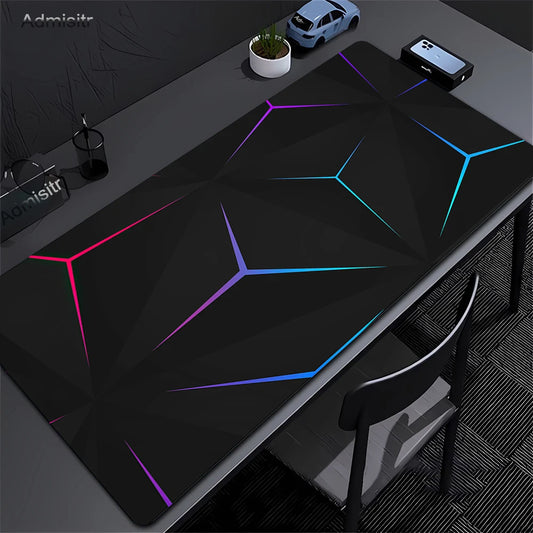 Geometric Large Mouse Pad 100x50cm Big Computer Mousepads Hexagon Mousepad Big Keyboard Mat Gamer Mouse Pads Non-SlipDesk Mats
