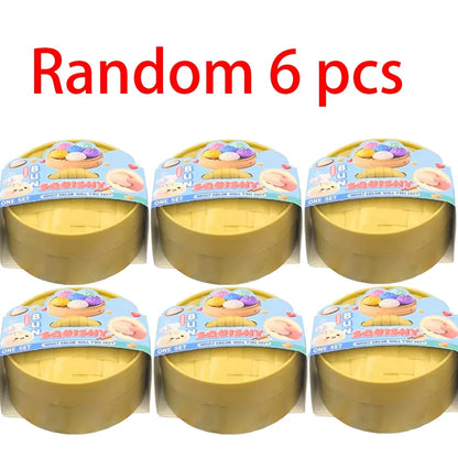 Blind Box Colorful Simulated Dumpling Squishy Relaxing Relieve Anxiety Antistress Enhance Happiness Rebound Squeeze Reliever Toy