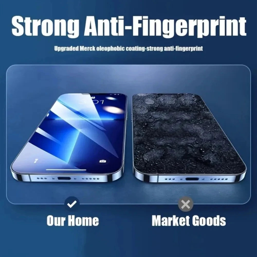 2-4PCS Full Cover Tempered Glass Screen Protector For iPhone17 15 14 13 12 Pro Max Protection Glass For iPhone 13 14 16 Pro Max