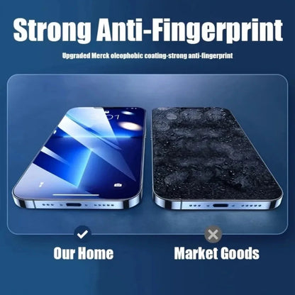 2-4PCS Full Cover Tempered Glass Screen Protector For iPhone17 15 14 13 12 Pro Max Protection Glass For iPhone 13 14 16 Pro Max