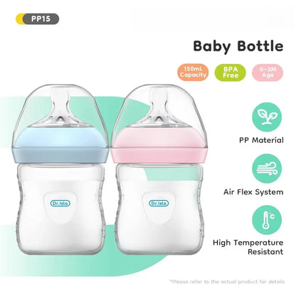 Baby PP Bottle 150/240/330ML Newborn Baby Bottle with Handle Milk Bottle Feeding Baby Bottles Newborn Feeding Supplies BPA-FREE