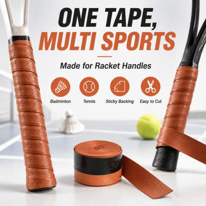 Handle Wrap Grip Padel 2/10 Pcs Brown Thick Tennis Grips Non-slip Perforated Badminton Grips Pickleball Racket Overgrip Bicycle