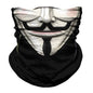 Seamless Snood Bandana Multifunctional Headwear Outdoor Sports Sun Protection Cycling Scarf Fishing Halloween Unisex Neck Mask