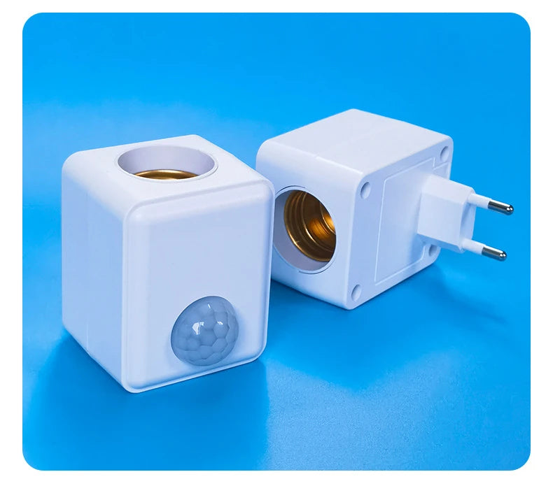 E27 PIR Motion Sensor Led Switch Lamp Base EU/US AC85-265V Plug Human Induction Light Bulb Holder Socket Adapter Converter