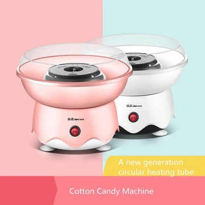 Cotton Candy Machine for Kids DIY Portable with Large Food Grade Splash-Proof Plate Efficient Heating Hard & Sugar Free