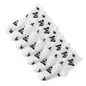 3/6/7 Pairs of Women Mid Length Stockings Set in Black And White With Butterfly Pattern Popular and versatile Sweat Absorption
