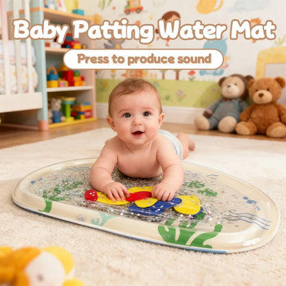 Inflatable Pvc Baby Water Mat for Infants Toddlers Early Education Press to Make Sound Tummy Time Play Mat