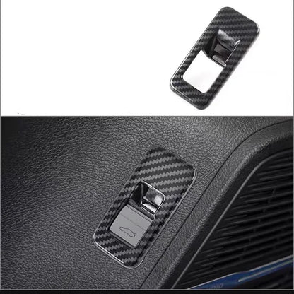 LHD For BYD Tang  EV DMI 2022-2024 ABS carbon Car Style Interior Front Rear Air Vent Outlet Cover Gear Window Control Pane