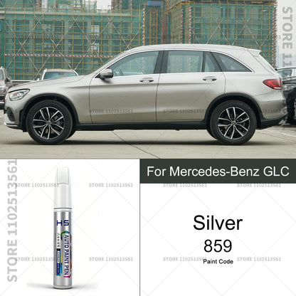 For Mercedes-Benz GLC Car Paint Repair Pen Touch Up Scratch Remover DIY Auto Accessories Gray 7992 White 149 Blue 896 Red 3996