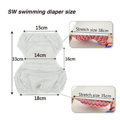 U PICK ALVABABY Swim Diaper Adjustable Swim Nappy for Swimming Lessons Fashion Design Swimming Nappy for Baby Under 8 Months
