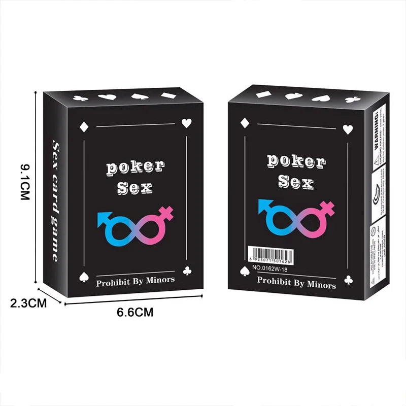 Adult Poker Card Game Set-Bedroom Fun Role Play 54 Cards Hottest Couples Sex Positions Sex Gift for Couples Connection Card Game