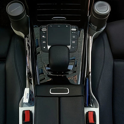 2Pcs Car Front and Rear Seat Cup Holders, Multi-Functional Storage Box for Car Organization, Interior Accessory Storage