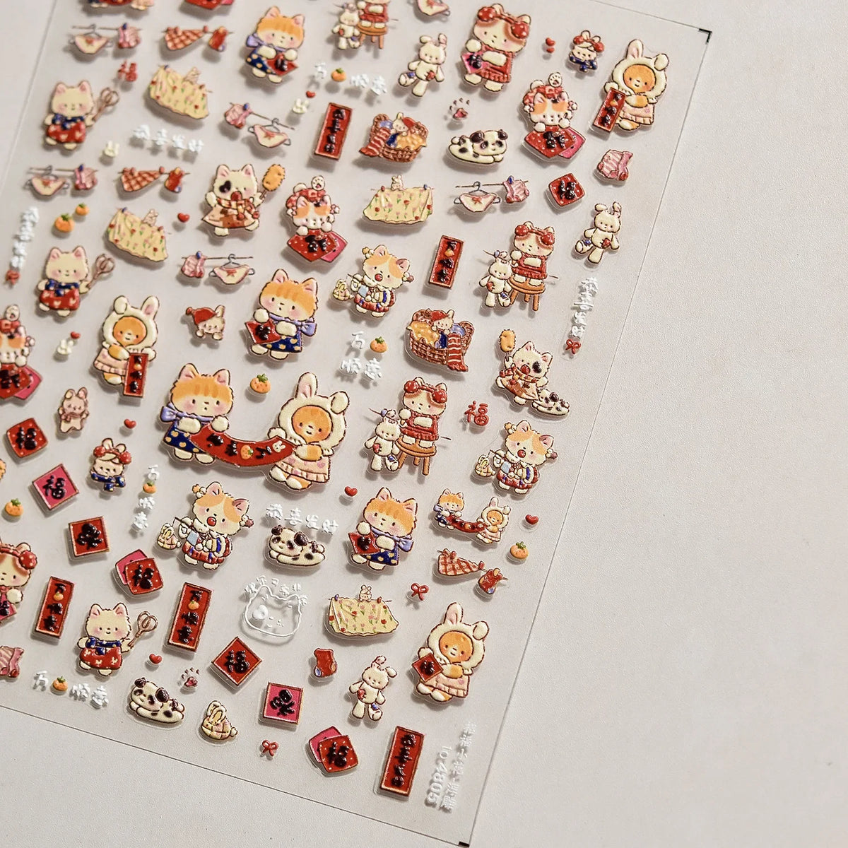 Luxury 5D Floral Nail Art Stickers Gold Silver Chinese Style Metal Frame Shiny Crystal Rhinestone Self Adhesive Manicure Decal