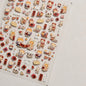 Luxury 5D Floral Nail Art Stickers Gold Silver Chinese Style Metal Frame Shiny Crystal Rhinestone Self Adhesive Manicure Decal